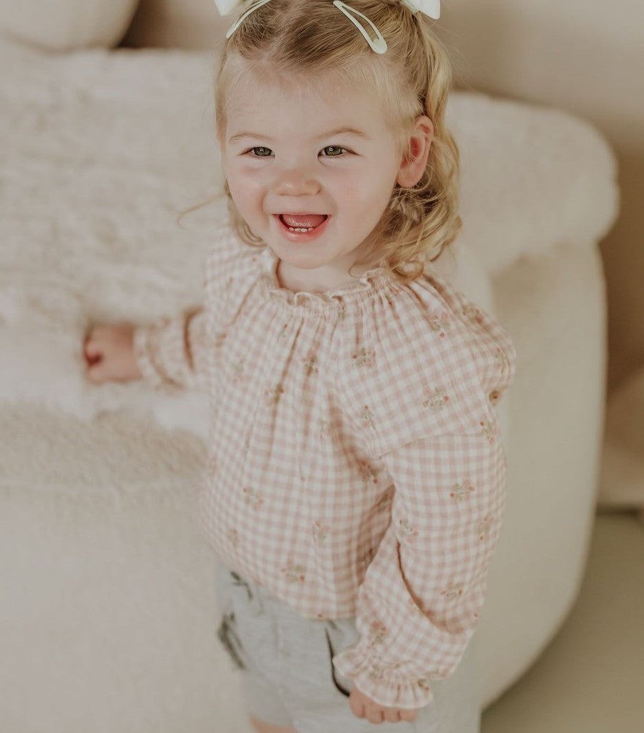 Blouse Gymp Emmy - Roze