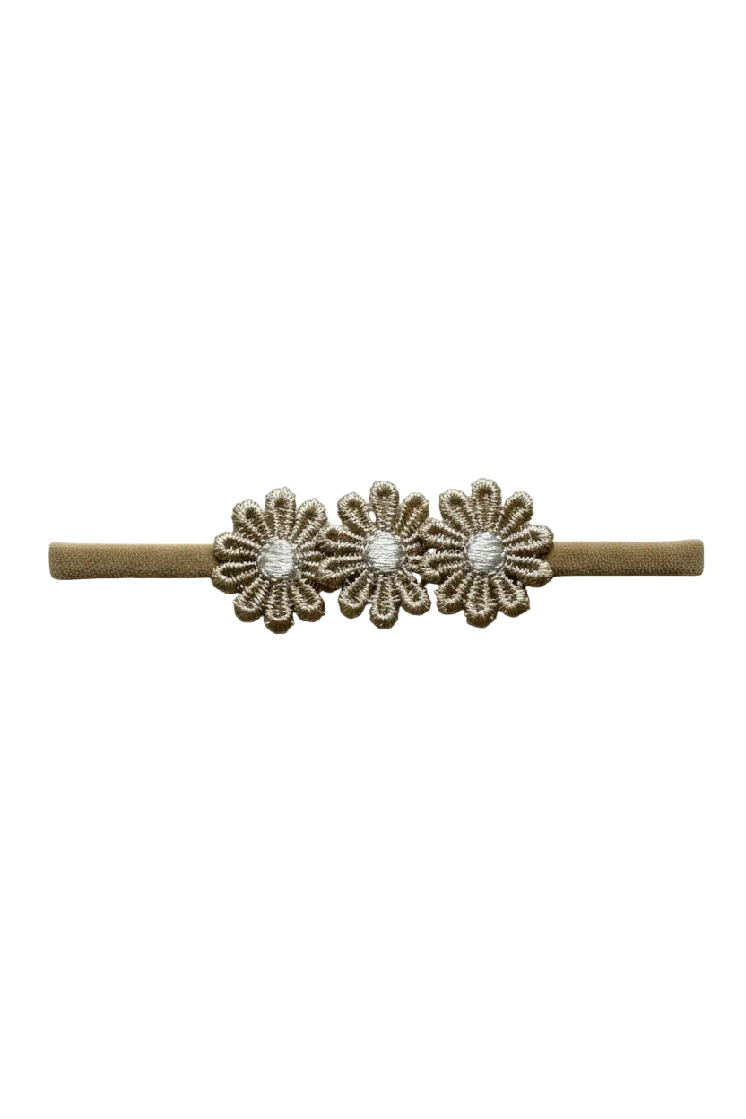 Haarband Bloementjes - Goud
