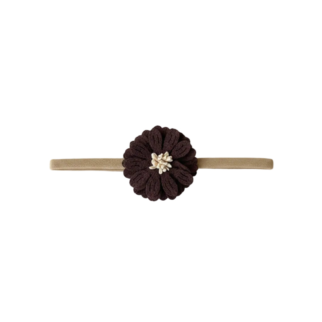 Haarband Bloem - Bruin