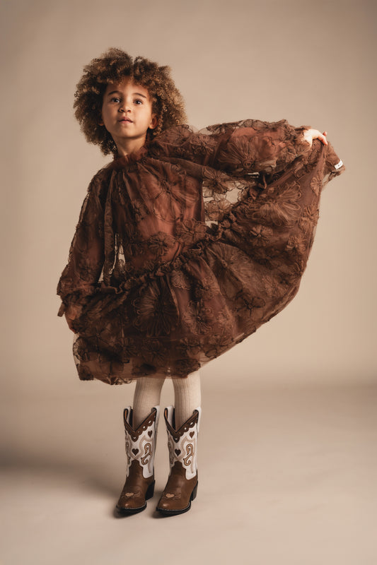 Jurk Baje Studio Izebelle - Copper Brown