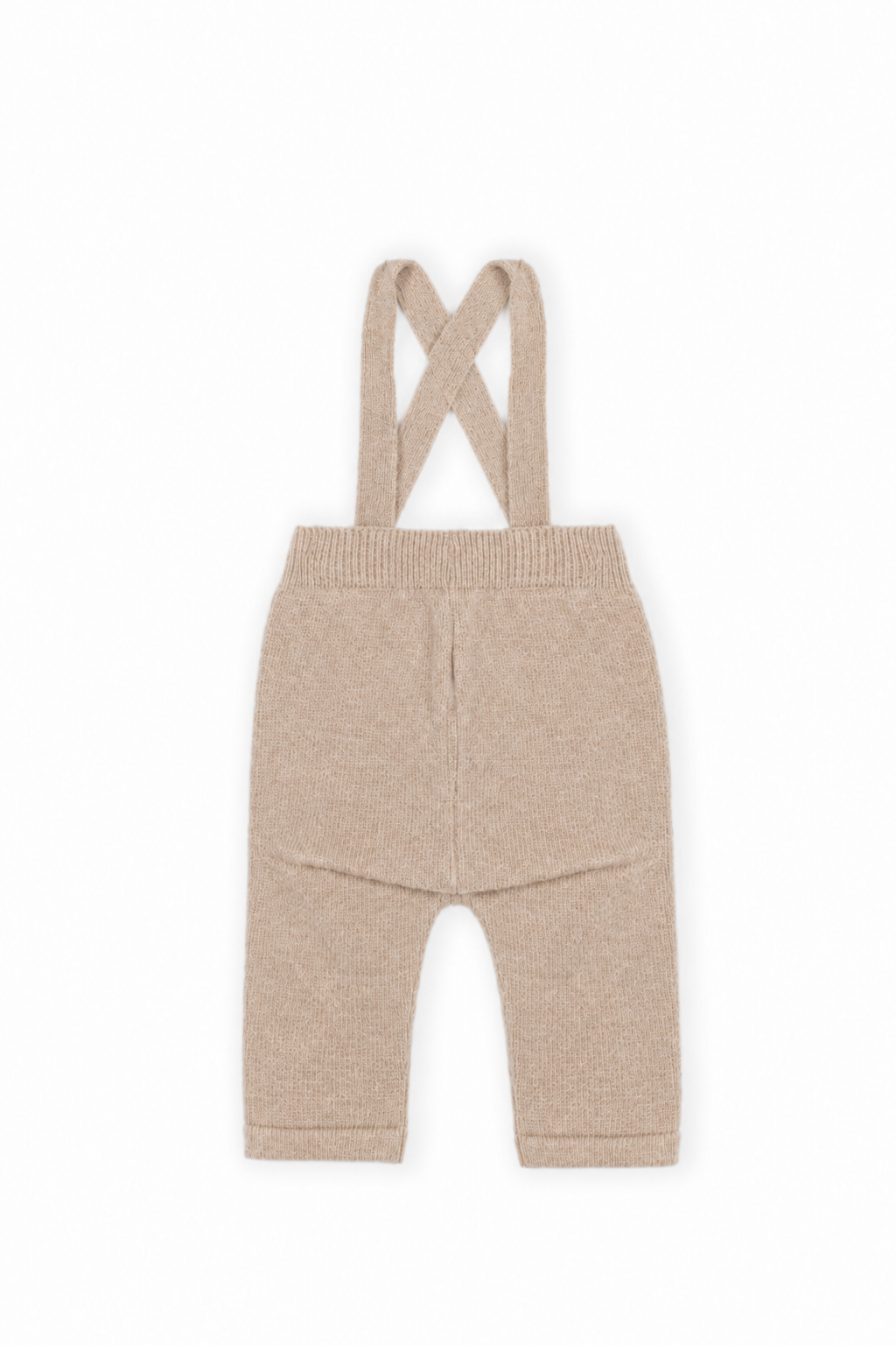 Broek met bretels - Beige