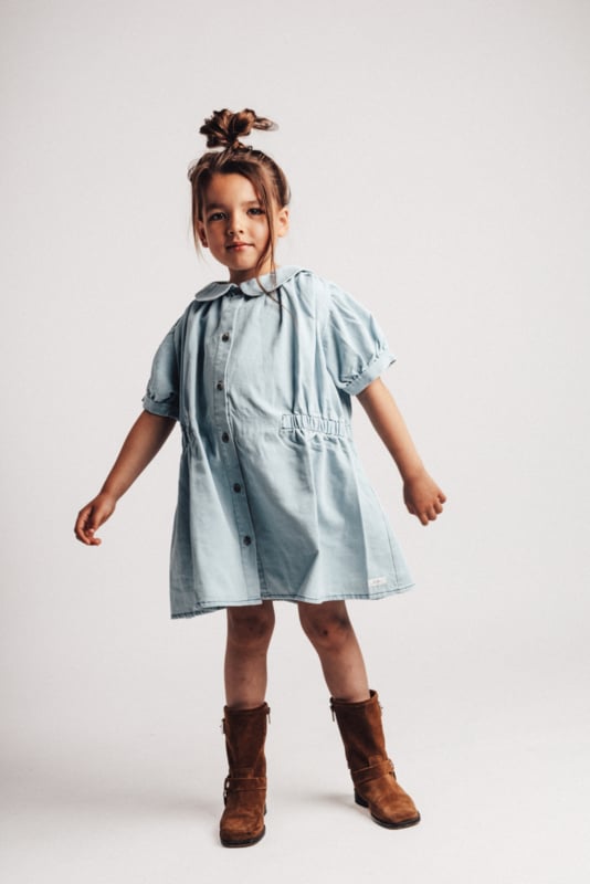 Baje Studio Jurk - Mirabel - Bleu denim light
