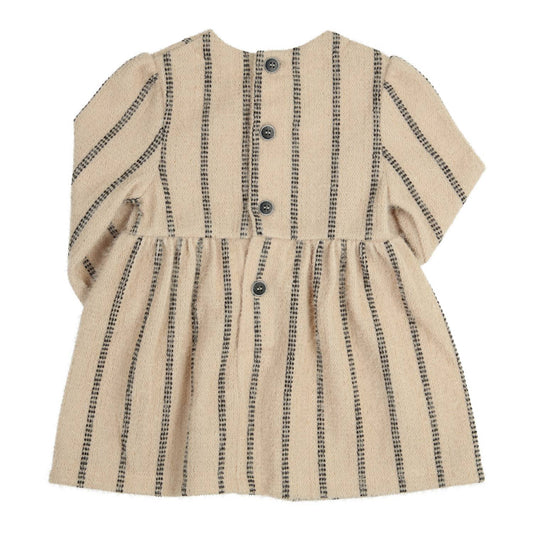 Jurk Gymp Reina - Beige/zwart