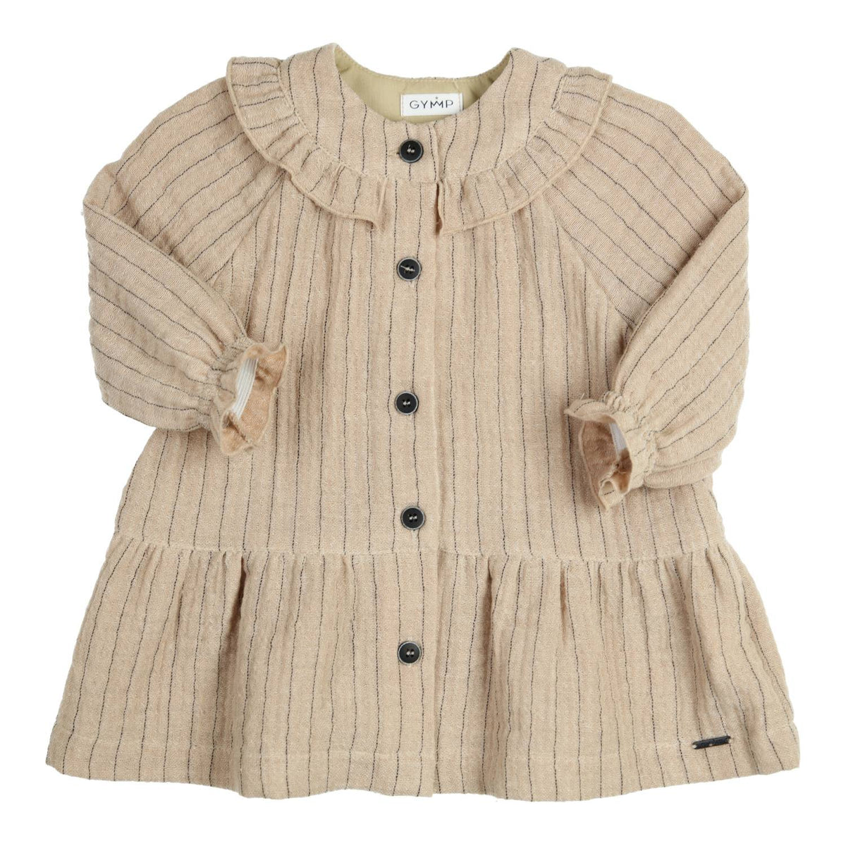 Jurk Gymp Dress Freda - Beige/Anthracite