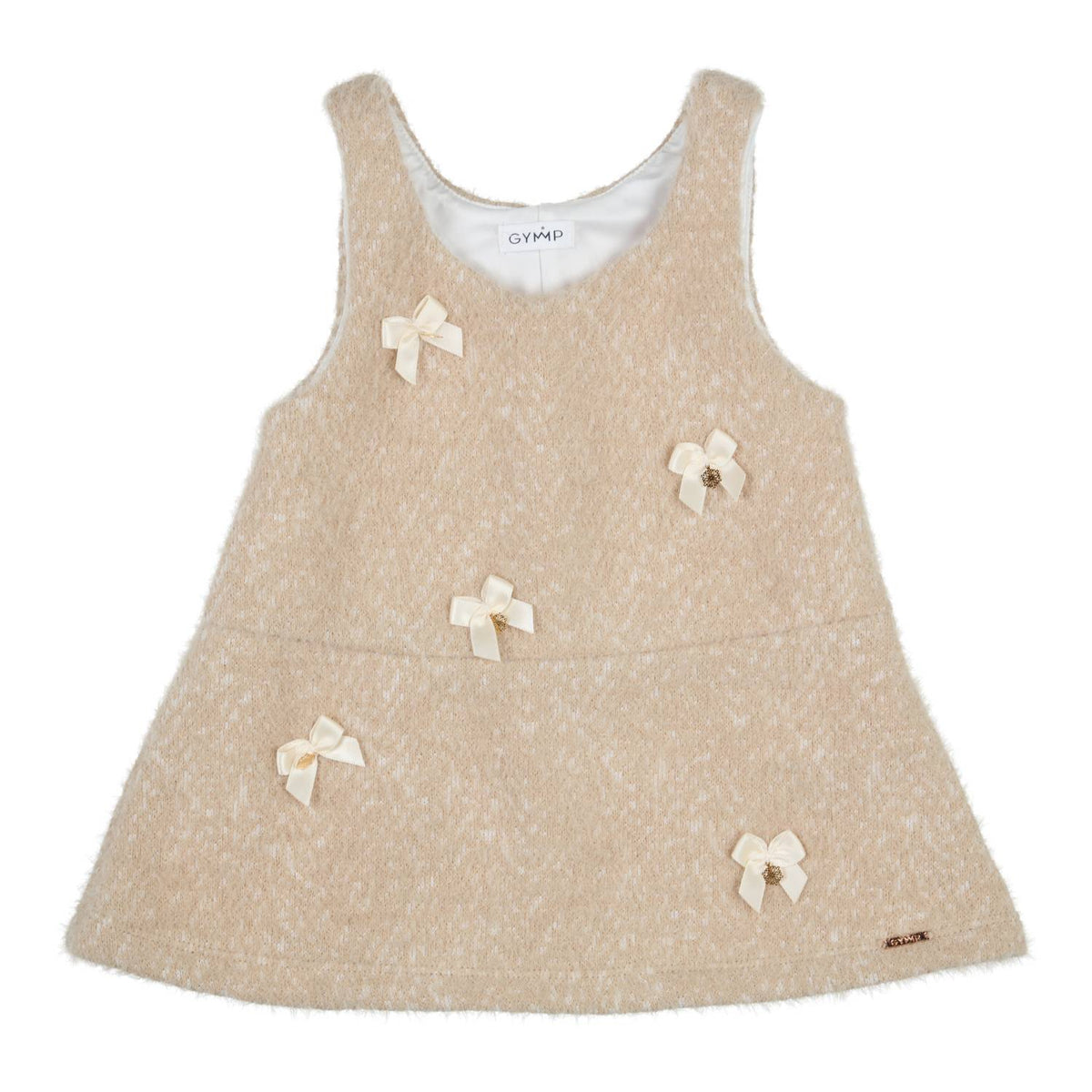 Jurk Gymp Pinafore Hedy - Beige