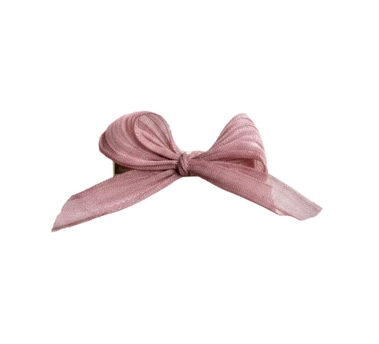 Haarspeldje strik - Roze