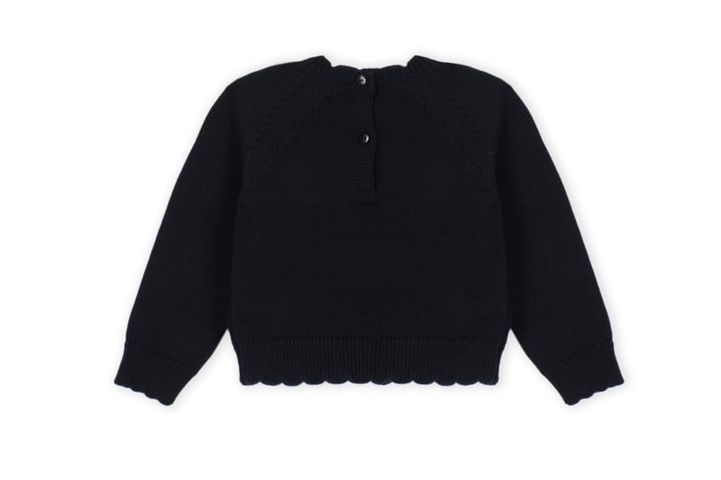 Dr. Kid Trui met hartjes - Zwart/Off white