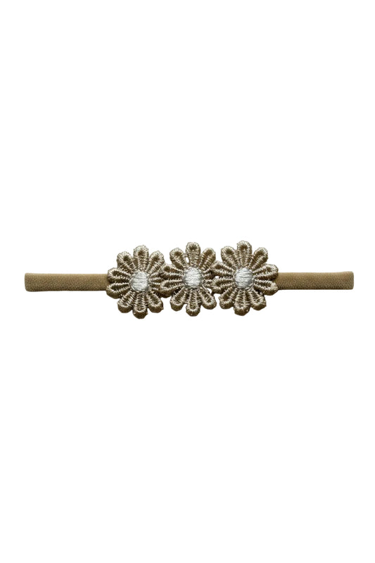 Haarband Bloementjes - Goud