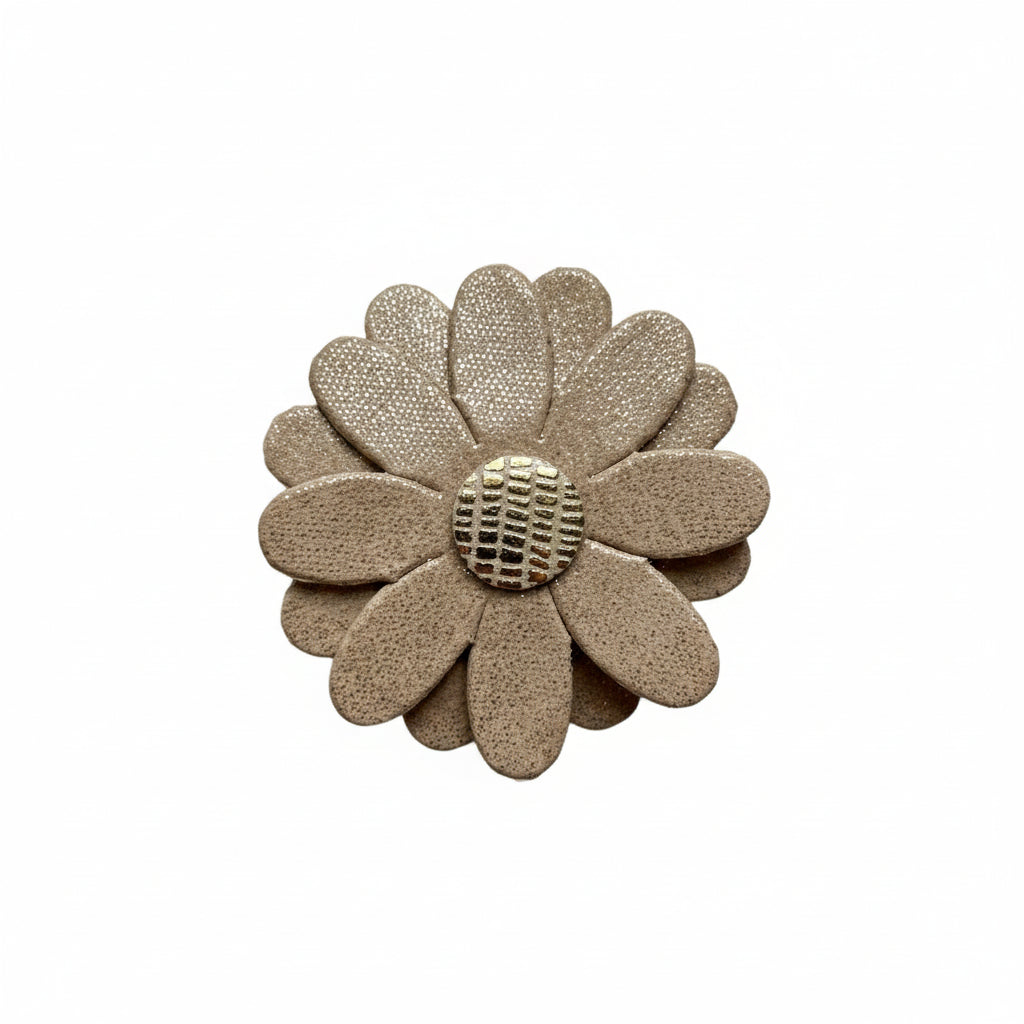 Antislip haarspeldje bloem - Zand