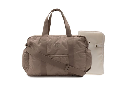 Jollein Luiertas Embossed Lily - Milky Coffee