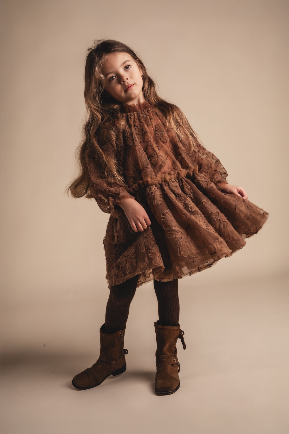 Jurk Baje Studio Izebelle - Copper Brown