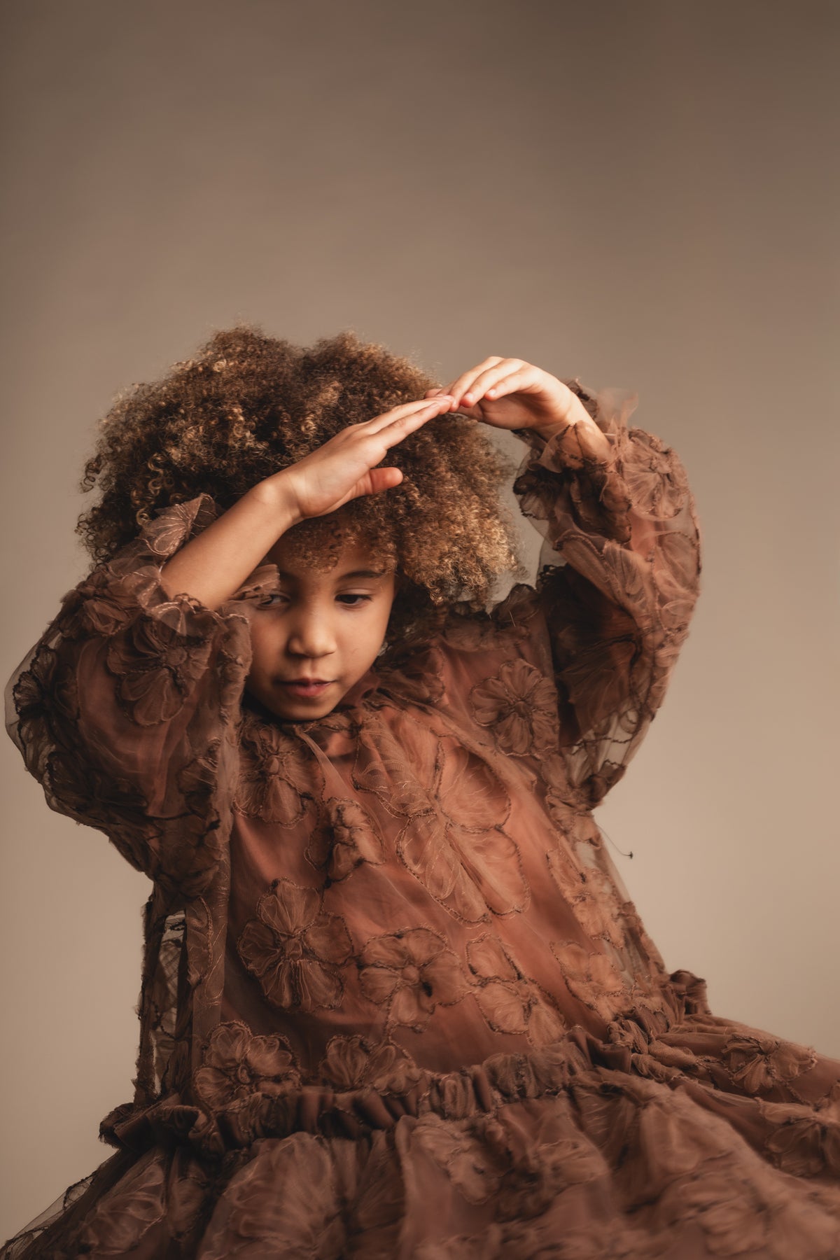Jurk Baje Studio Izebelle - Copper Brown