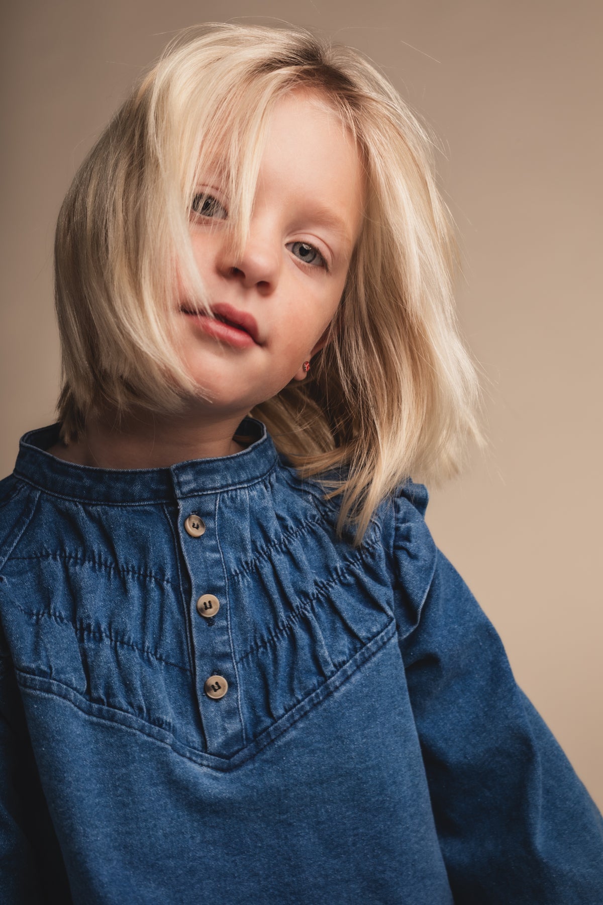 Blouse Baje Studio Reeza - Blue Denim