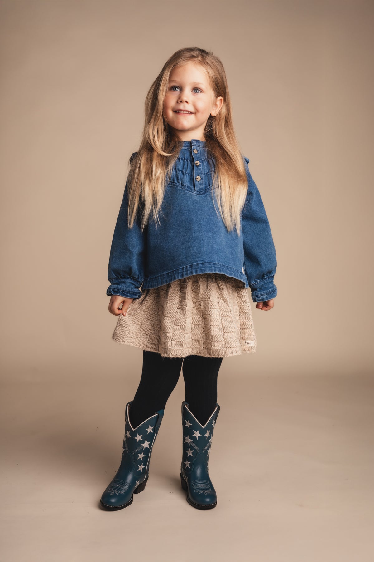 Blouse Baje Studio Reeza - Blue Denim