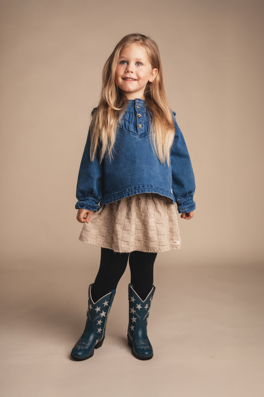 Blouse Baje Studio Reeza - Blue Denim