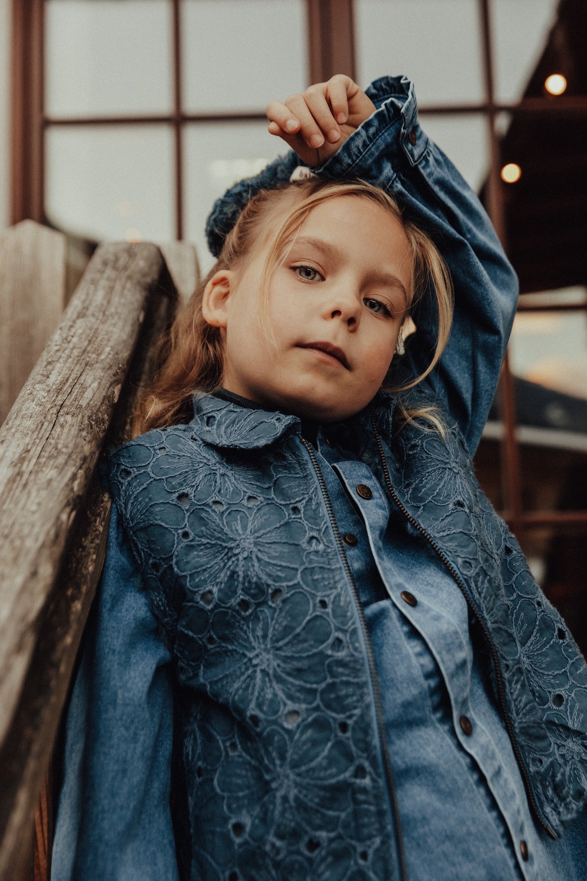 Blouse Baje Studio Reeza - Blue Denim