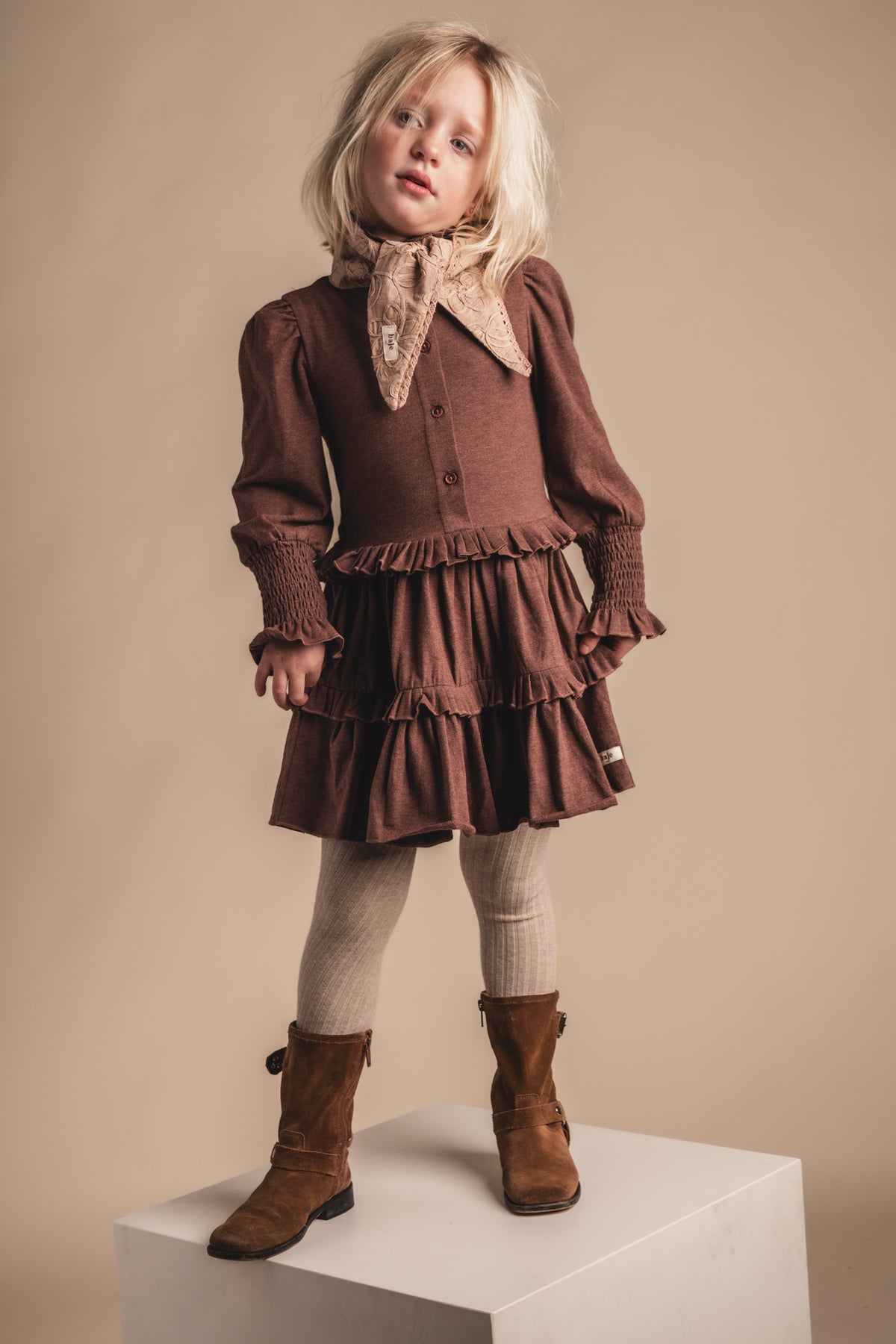Jurk Baje Studio Moule - Copper Brown