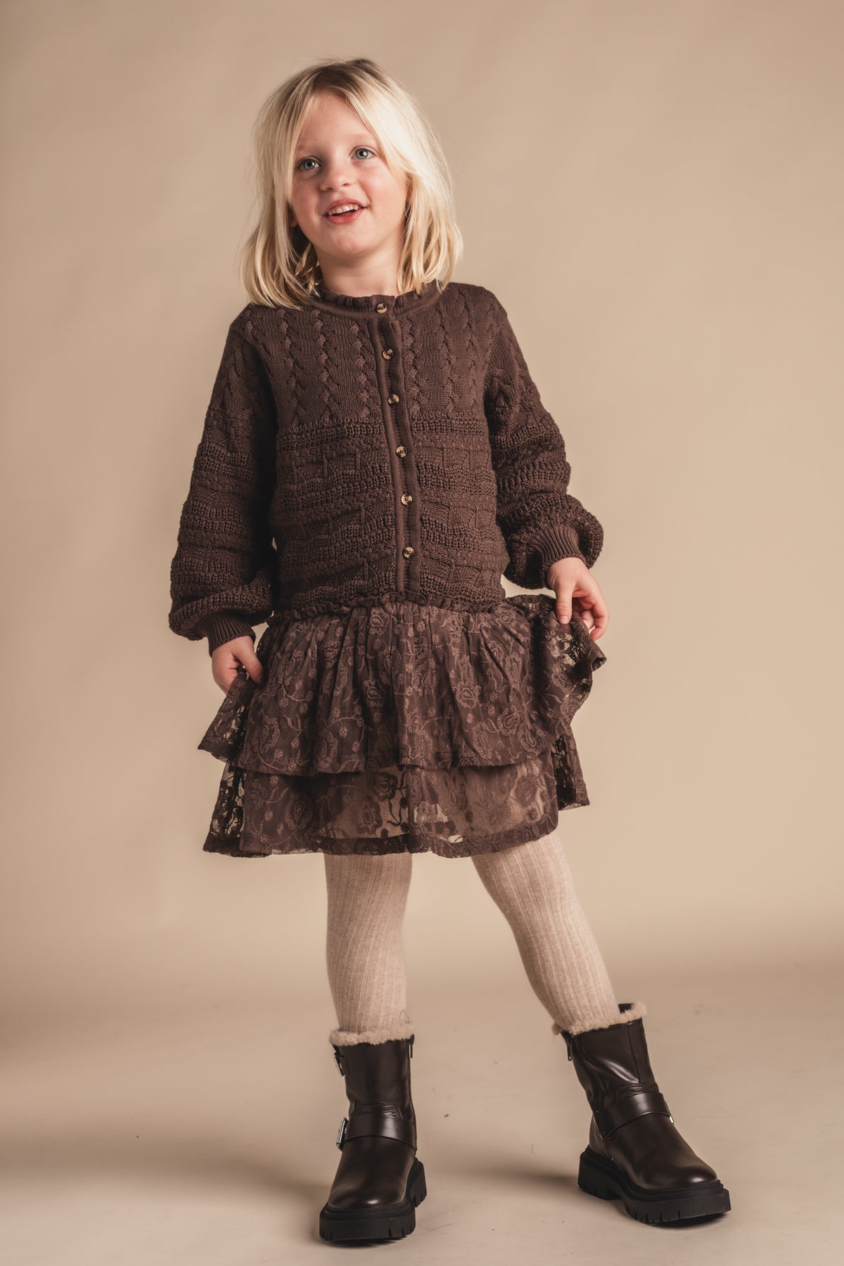 Jurk Baje Studio Yole - Brown choco