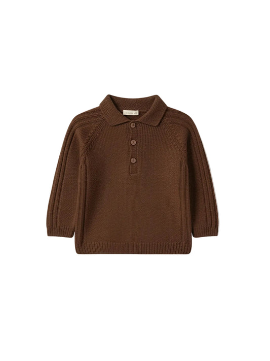 Polo trui Wedoble - Donkerbruin