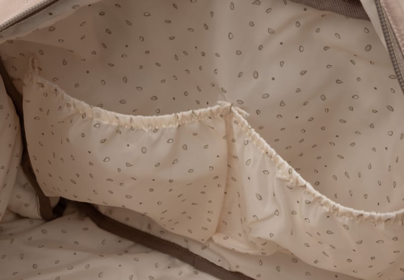 Jollein Luiertas Embossed Lily - Milky Coffee