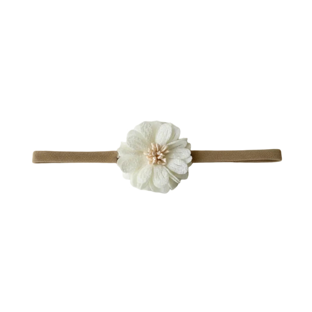 Haarband Bloem - Off white