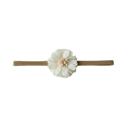 Haarband Bloem - Off white