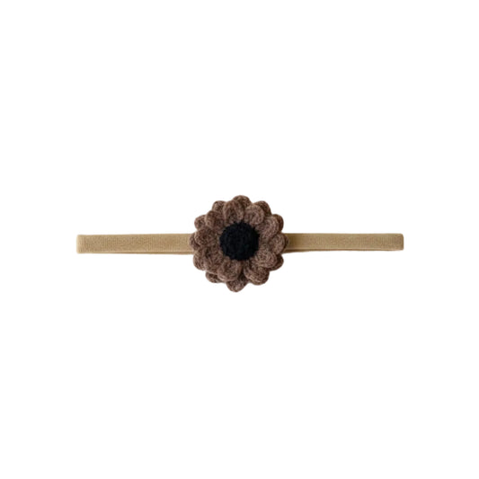 Haarband Bloem - Bruin