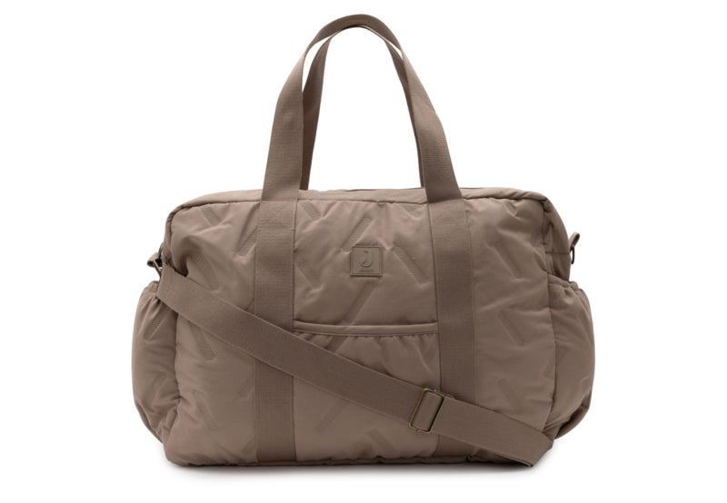 Jollein Luiertas Embossed Lily - Milky Coffee